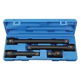 3304e Grey Pneumatic 3/4 Inch Drive Standard And Deep Length Friction Ball Extension Set