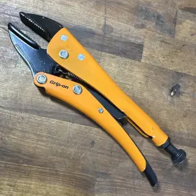 Gr11210bk Grip On 10 Inch Adjustable Straight Jaw Self Locking Pliers No. 112-10
