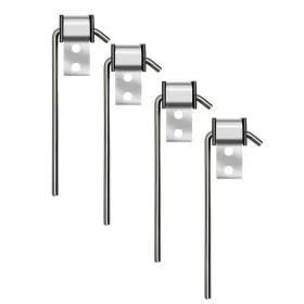 Ehst45 Haoxaoon 4 Pack Universal Stainless Steel Exhaust Hanger Rod Weld On Heavy Duty - 3/8