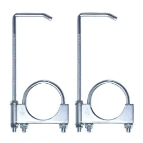 Rodadl25 Haoxaoon 2 Pcs Universal Exhaust Clamp With Hanger Fits 2-1/2 Inch Pipe