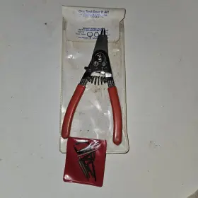 1221-s Hi-tech Internal/external Snap Ring Pliers Set With 10 Replaceable Tips
