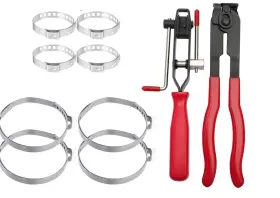 Hmlkybf 765939909298 10 Pcs Cv Joint Boot Clamps Pliers Kit Ear Tie Car Band Tool