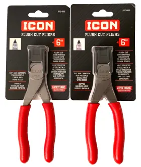 57683 Icon 6 Inch Flush Cut Pliers Lot Of 2 Sealed Free Shipping
