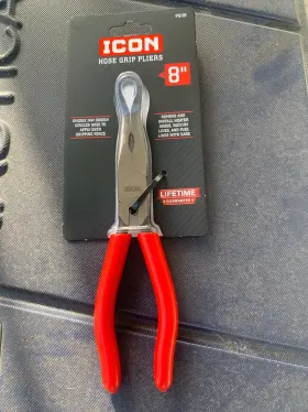 57795 Icon 8 Inch Hose Grip Pliers - 40 Tip Angle Psh8 Brand New