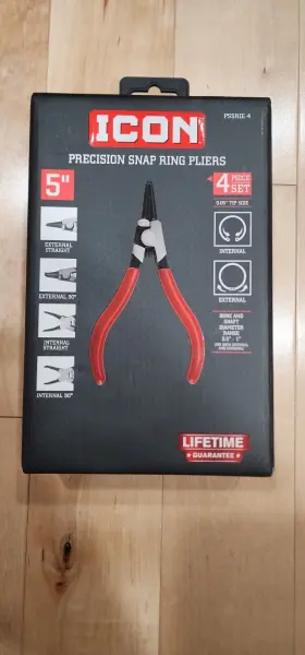 Pssrie-4 Icon 4pc Precision 5 Inch Snap Ring Pliers 57796