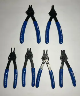 Ir-7090q Imperial Snap Retaining Ring Plier Set 6 Piece Reversible