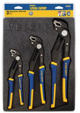 2078710 Irwin Vise-grip 3 Pc. Groovelock Pliers Set With Storage Tray