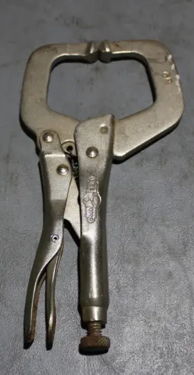 T17el4 Irwin Vise-grip 6r Orginal Locking C-clamp With Regular Tips