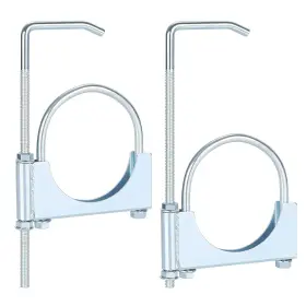 Jlxcchzj 01qj Universal Exhaust Clamp Set Heavyduty Steel For Car And Truck Mufflers 3.5 Inch