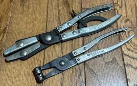 145-428 Kd Tools Ratcheting Locking Hose Pinch Off Pliers Clamp Corbin Set Lot