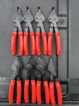 3488 Kd Tools Usa Snap Ring Pliers 8 Pairs 90 Degree Convertible External Intern