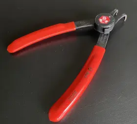 3858 Kd Tools - .070 Inch Tip Dia Convertible Retaining Ring Pliers 90 Bent Nose