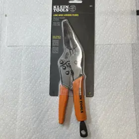 Klein 38612 Tools #38612 Long Nose Locking Pliers 9 Inch