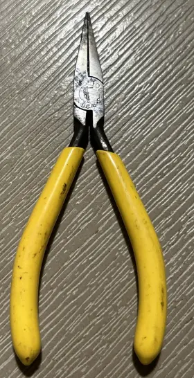 Klein Tools 323-4-1/2 Vintage Midget Flat Long Nose Pliers 323 4-1/2c Rare - Usa