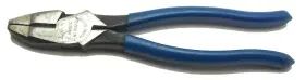 D2000-9netp Klein Tools Tool Logo Lineman Pliers Blue Handle Model Made Usa Used