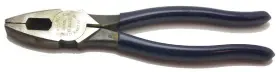 D201-9ne Klein Tools Tool Logo Lineman Pliers Blue Handle Model Made In Usa Used
