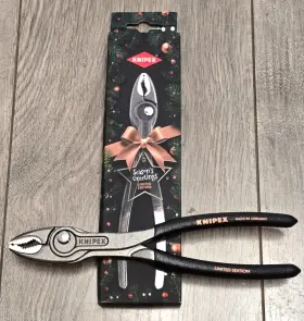 8202200s02 Knipex New Limited Holiday Edition 8 Inch Twin Grip Damaged Screw Pliers #8202200s02