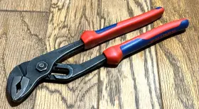 89-02-250 Knipex Tools 10 Inch Cobra Pipe Wrench Tongue Groove Adjustable Water Pump Pliers
