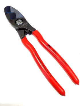 Knipex P8dj Mac Tools By 8 Inch Red Double Jaw Cable Shear Pliers Dual Capacity Nice