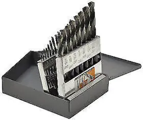 Knk-21kk5 Knkut 21kk5 21 Pc. 1/16 Inch -3/8 Fractional Jobber Length Drill Bit Set