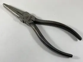1751-6 Kraeuter Vintage Flat-nose Duck Bill Pliers 6in Made In Usa With Cutters