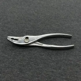 84-4654-d Lakeside Vintage Thin Bent Nose Slip Joint Pliers Curved 6-3/4 Inch Long Usa