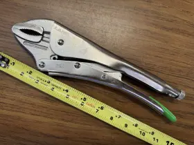 100-12-g Lang Locking Plier 12 Inch Curve Jaws With Side Cutter Made In Germany