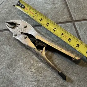 10cj Lockjaw Vise Grip Self-adjusting Locking Pliers 10 Inch Curved Jaw