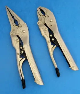 Lockjaw 7nn-6cs Set Of Vice Grip Self-adjusting Locking Pliers And Needle -