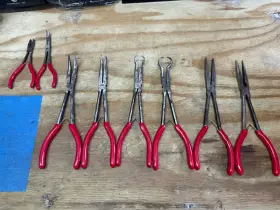 P301786-87-88 Mac Tool Tools Plier Lot 8 Pliers Spring Loaded - Pre-owned Read P301788 87 86 P301786-87-88 Mac Tool Tools Plier Lot 8 Pliers Spring Loaded - Pre-owned Read P301788 87 86