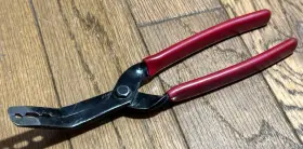 Bt217 Mac Tools Trim Clip Pliers Red Grip Offset Angle Head Fastener Removal Puller