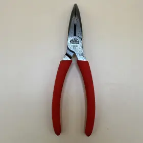 F195g6 Mac Tools 6 Inch Bent Needle Nose Pliers Nippers Red Grips
