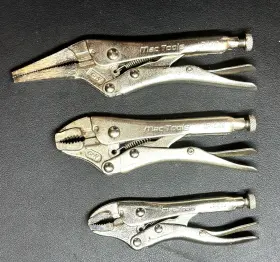 Lp-ln6 Mac Tools Lp-cj4 Lp-cj5 3-piece Locking Pliers Set 4 5 And 6 Inch