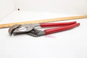 M414g Mac Tools Adjustable Pliers Self Gripping 14 Inch Long Red Handle Usa