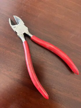 M436g Mac Tools 6 Inch Diagonal Cutters With Red Grips #m436g Made In The Usa