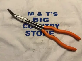 P113bn90-o Mac Tools Long-reach Bent Long-nose Pliers 11 Inch - Orange