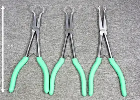 P11lrg Mac Tools Series 3 Piece Long Reach Hose Gripping Pliers Set