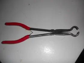 P11rgla Mac Tools Long Reach Hose Spark Plug Pliers Never Been Used Red Handles