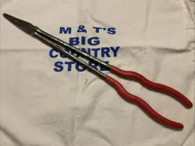 P162bs Mac Tools Usa Python Long-reach Straight Needle-nose Pliers - 16 Inch P162s