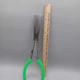 P301735g Mac Tools 11 Inch Long Reach Duckbill Pliers Green Handy New Preowned