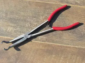 P301787 Mac Tools P301737 1/2 Inch Red Grip Handle Long Reach Hose Pliers Approx 11 Length