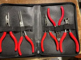 P301770 Mac Tools 6 Piece Mini Pliers Set With Case Usa Barely Used