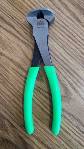 P301798g Mac Tools 7 Inch Long End Nipper Cutting Pliers