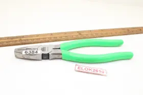 P301832g Mac Tools 7 Inch Green Rubber Handle Cutters Linesman Pliers Usa