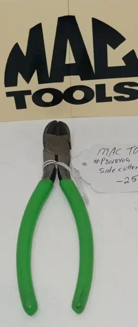 P301840g Mac Tools Used Diagonal Cutters Green Handle