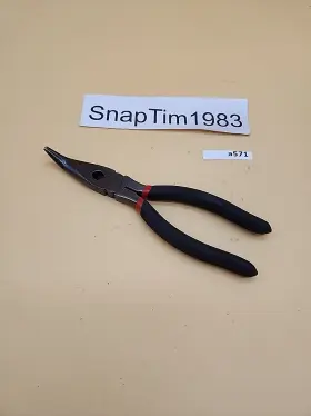 P301921 Mac Tools 8 Inch Bent Long Nose With Cutter Pliers Usa