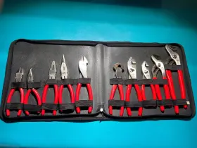 P301998 Mac Tools 10 Piece Plier Set In Black Pouch - Clean