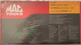 P301999g Mac Tools 15 Pc. Plier Set Green Handle With Canvas Storage Bag
