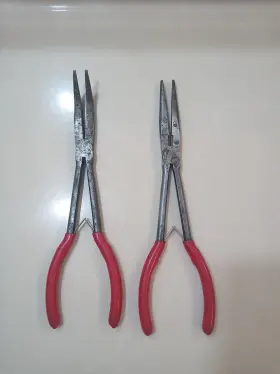P304732 Mac Tools 2 Long Reach 11 Inch Needle Nose Pliers - Straight And 45 Bent