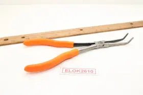 P6bln-o Mac Tools 7 Inch Bent Long Nose Pliers Orange Handle Usa